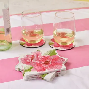 Pink Peony  Paper Cocktail Napkins (Pack of 25) 6