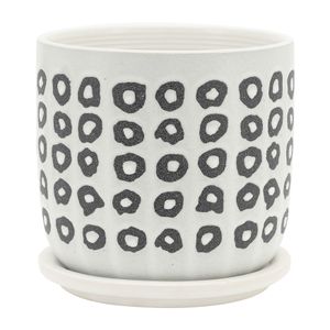 ELDONLAKE SET OF 2 BLACK PLANTER 6 (IN) 5