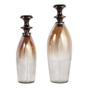 SLATETON SET OF 2 BROWN JARS 13 (IN) 5