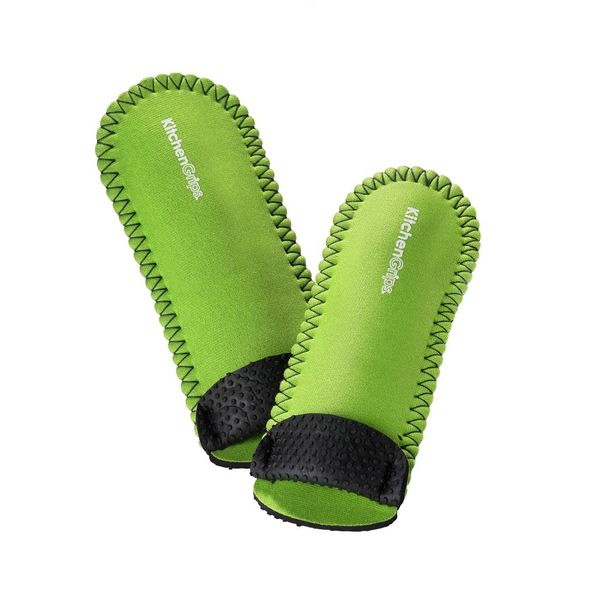 KG Deluxe Pan Handle Holder, 6-7"/15-18cm, 2pc Set, Lime/Black