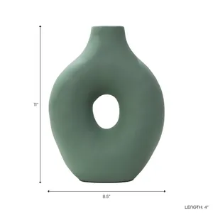 ELROYSHAW GREEN VASE 12 (IN) 9