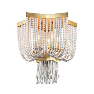 Chaumont 16'' Wide 5-Light Flush Mount - Antique Gold Leaf 2