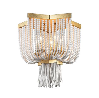 Chaumont 16'' Wide 5-Light Flush Mount - Antique Gold Leaf