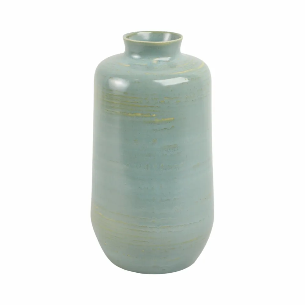 HOLLISSIDE GREEN VASE 12 (IN)