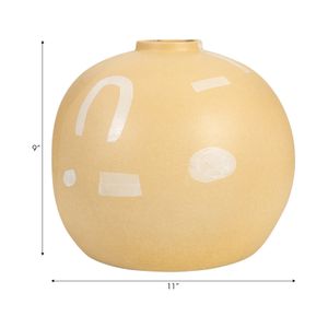 TIPTONTON YELLOW VASE 9 (IN) 10