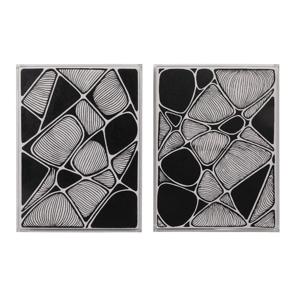 HARVEYBURN SET OF 2 BLACK ART 24 (IN)