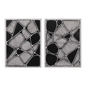 HARVEYBURN SET OF 2 BLACK ART 24 (IN) 1