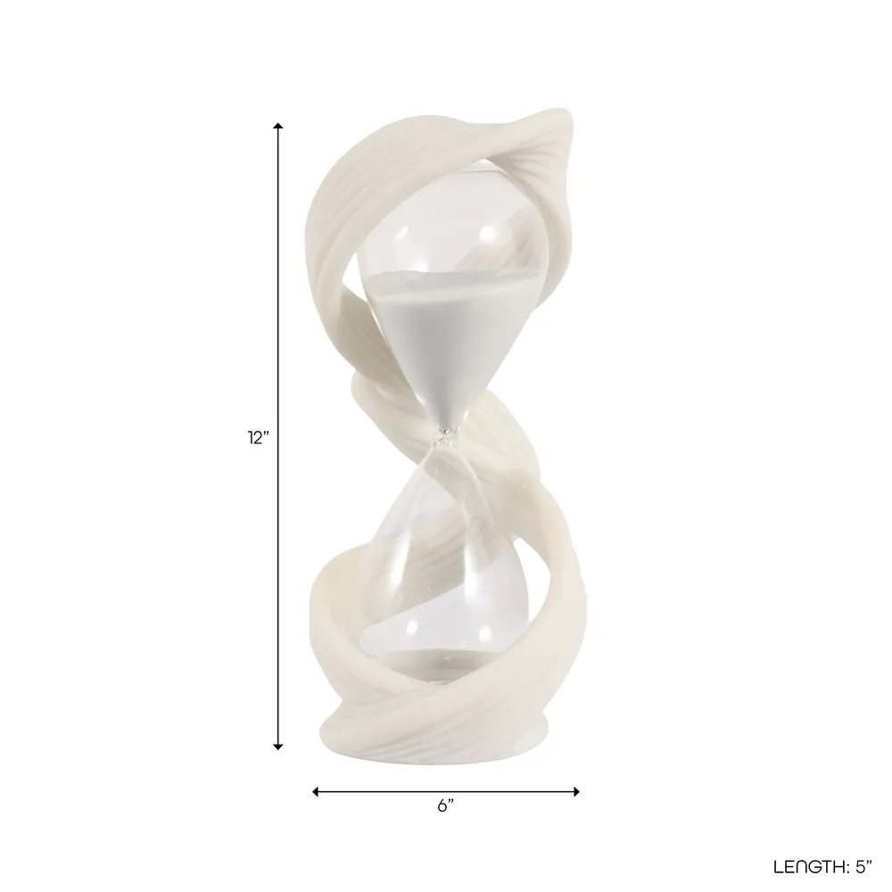 DENVERBEACH WHITE HOURGLASS 12 (IN)