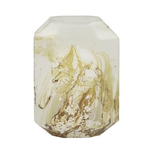 RAESTONE IVORY GLASS VASE 13 (IN) 1