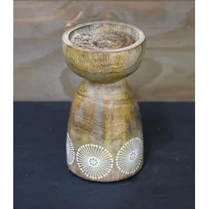 Dandelion Small Candle Holder 4x4x7in 2