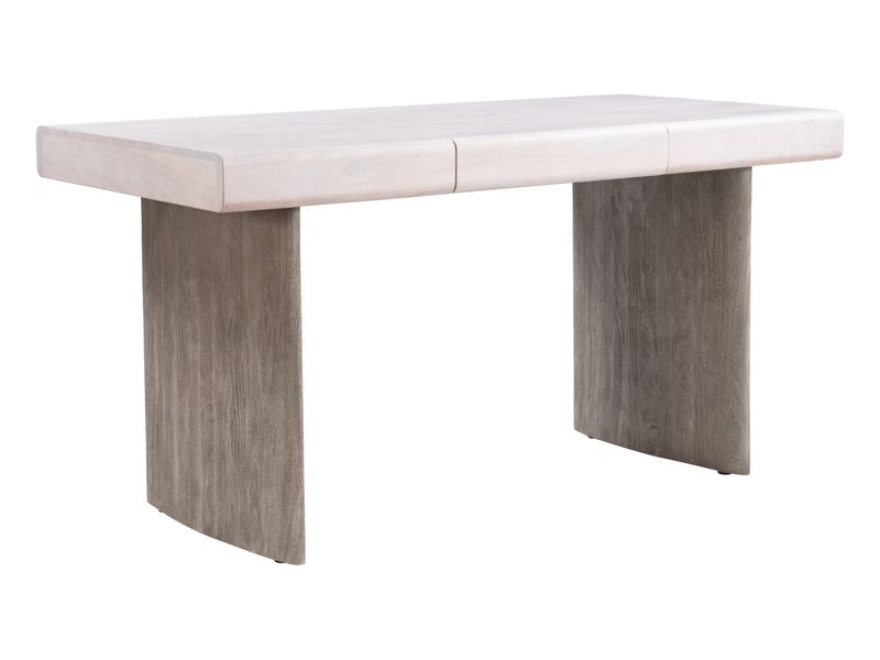 Soula Desk Whitewashed & Driftwood Gray 5
