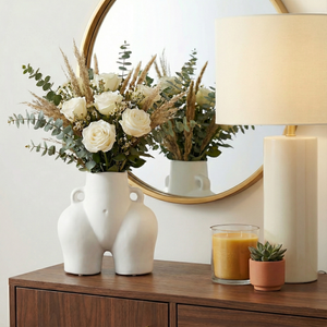 HELENAOAK WHITE VASE 6 (IN) 2