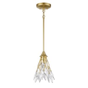 Flora Grace 7'' Wide 1-Light Mini Pendant - Champagne Gold 2