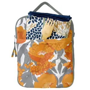 Icelandic Poppies Gold Lunch Tote 5