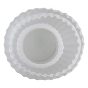 AXELBURN WHITE GLASS VASE 11 (IN) 7