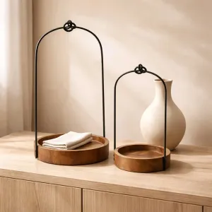 Droplet Loop Lanterns Set of 2 L - 6x6x14in S - 4x4x10in 1