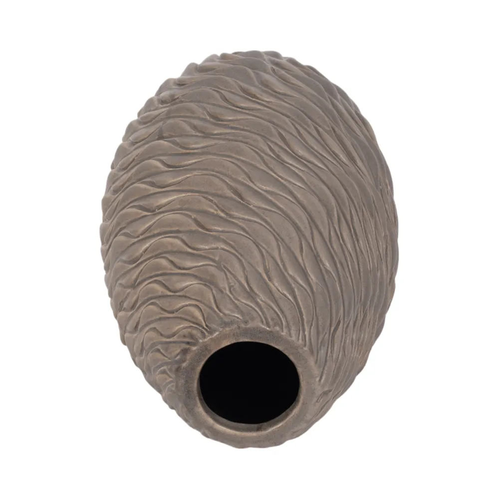 ROYVALE BROWN VASE 14 (IN)