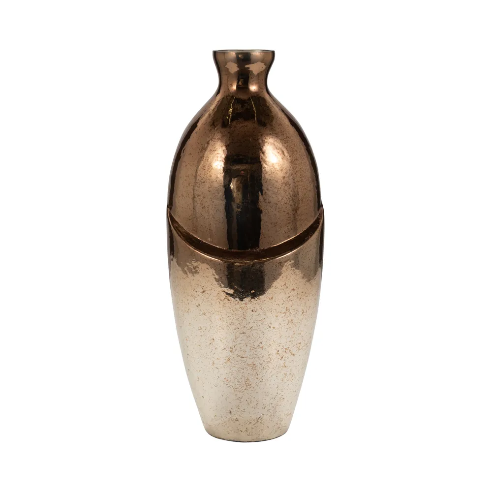 NASHCLIFF BRONZE GLASS VASE 19 (IN)
