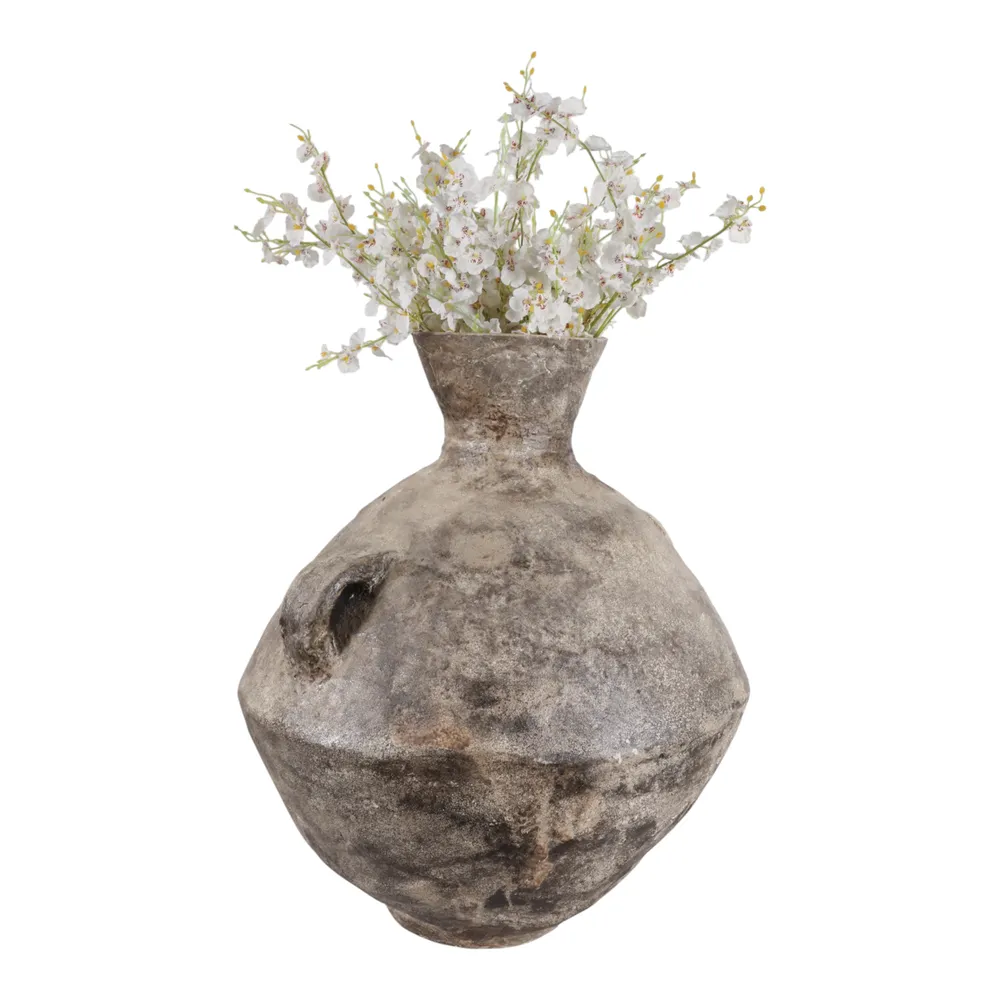 HANLEYLAKE BROWN VASE 33 (IN)