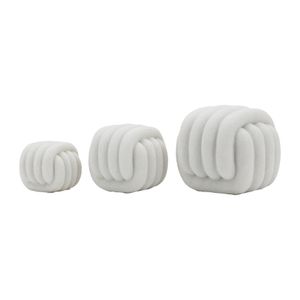 BARNETRIDGE SET OF 3 WHITE DECOR 5 (IN) 1