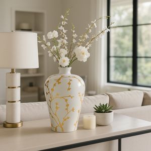 SAGESHAW WHITE CHINOISERIE 15 (IN) 10