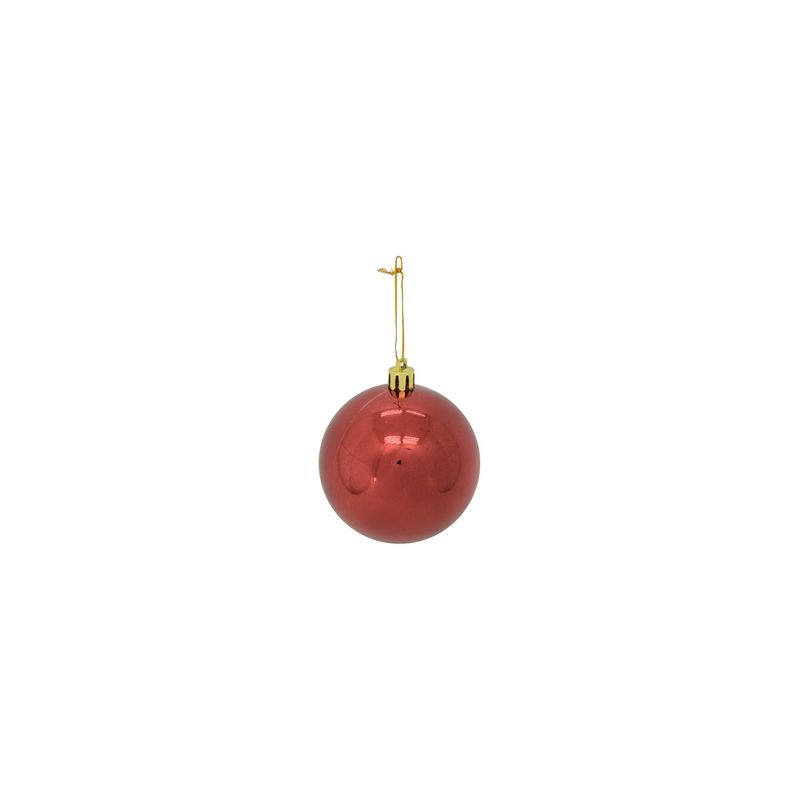 70mm Boxed Ball Ornament Set - Burgundy