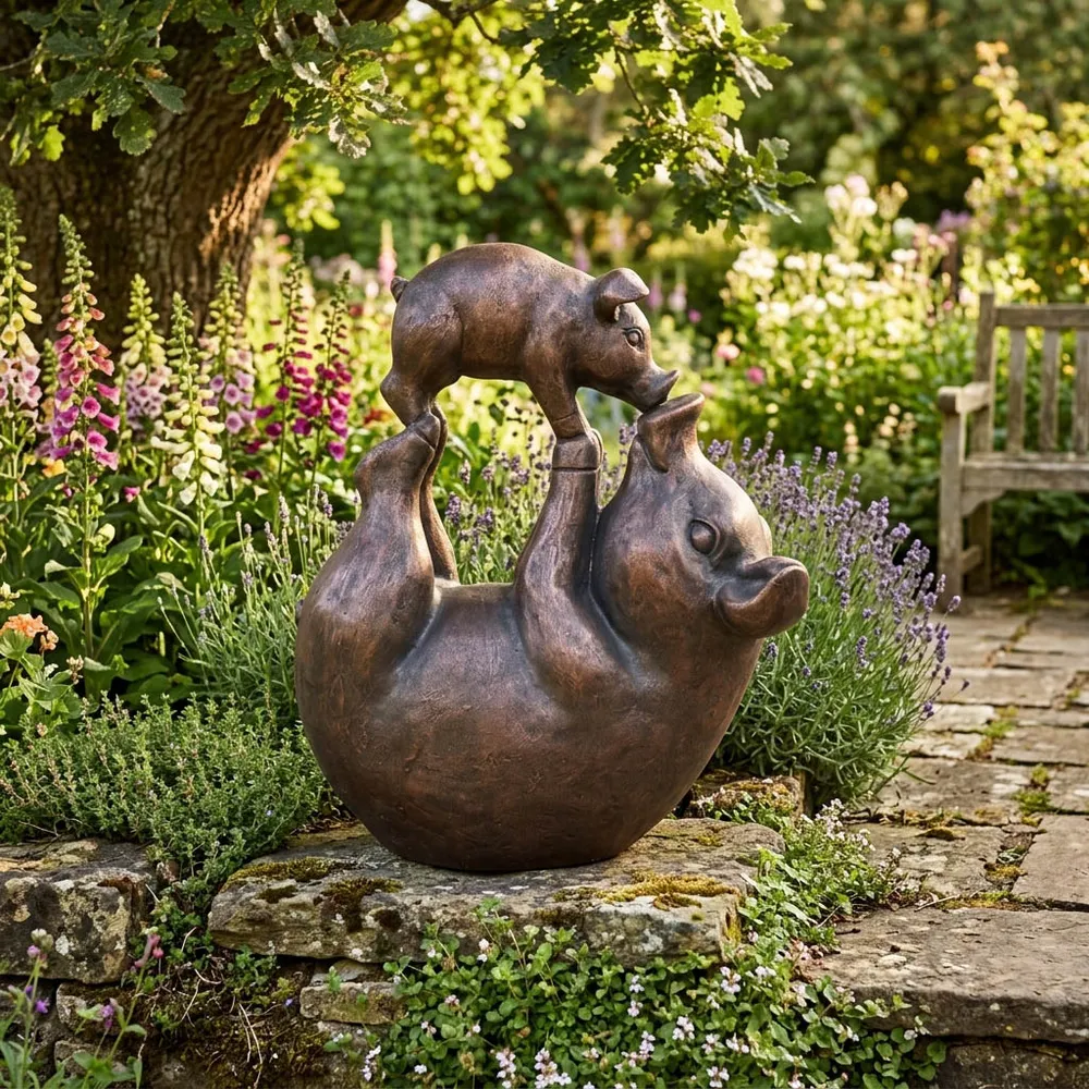 GUNNWOOD BRONZE GARDEN STATUARY 17 (IN)
