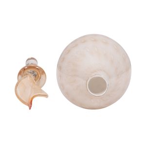 DENTONSHAW IVORY GLASS VASE 23 (IN) 8