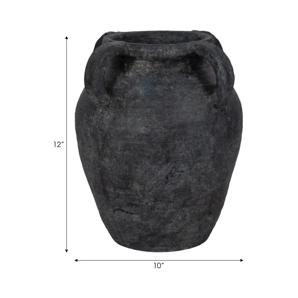 SKYELAKE BLACK VASE 12 (IN)