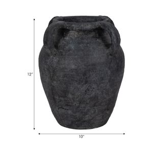 SKYELAKE BLACK VASE 12 (IN) 9