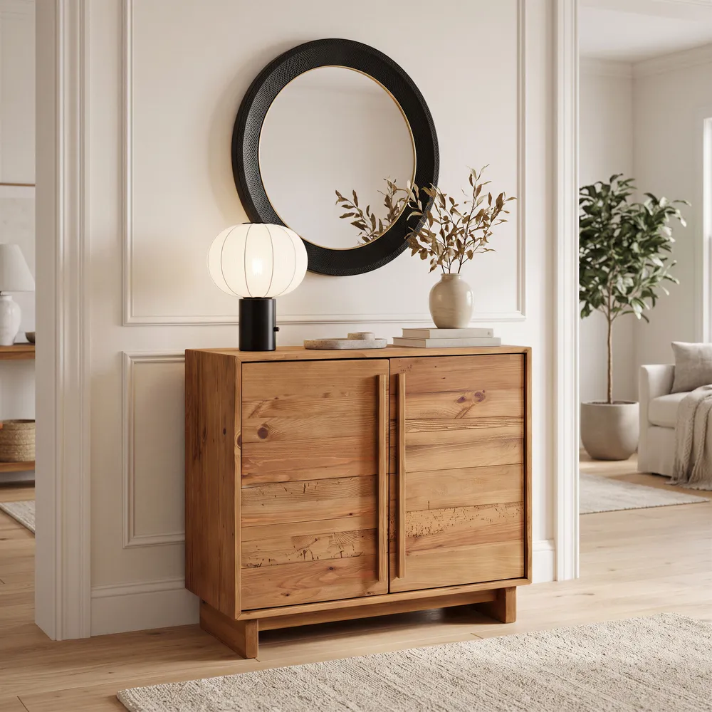 Ripon Mirror Black