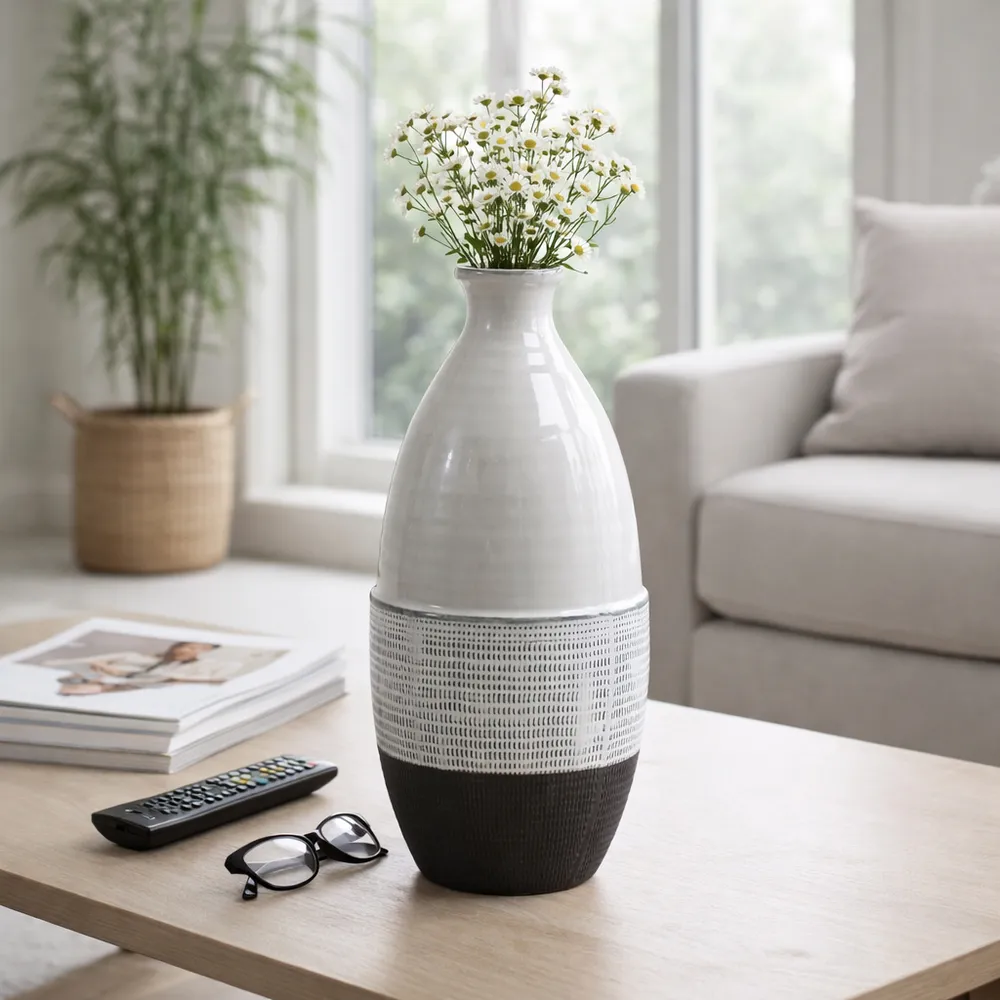 DALEYWICK GRAY VASE 18 (IN)
