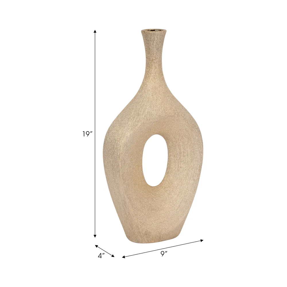 DUTTONRIDGE GOLD VASE 19 (IN)