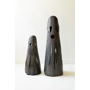 Set of 2 Rustic Iron Ghost Luminaries 3