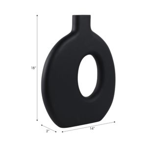 GRIFFINMOOR BLACK VASE 18 (IN) 10