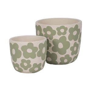 AXELGROVE SET OF 2 GREEN PLANTER 8 (IN) 4