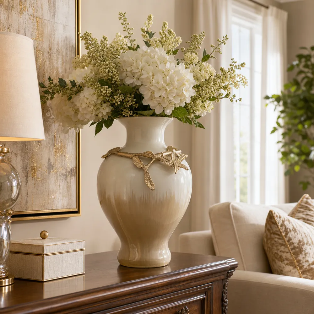 HOPEPORT GOLD VASE 19 (IN)