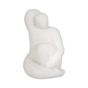 10" RAISED ARM POSING FIGURE, WHITE 1