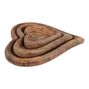 ISLESIDE SET OF 3 BROWN WOOD 2 (IN) 7