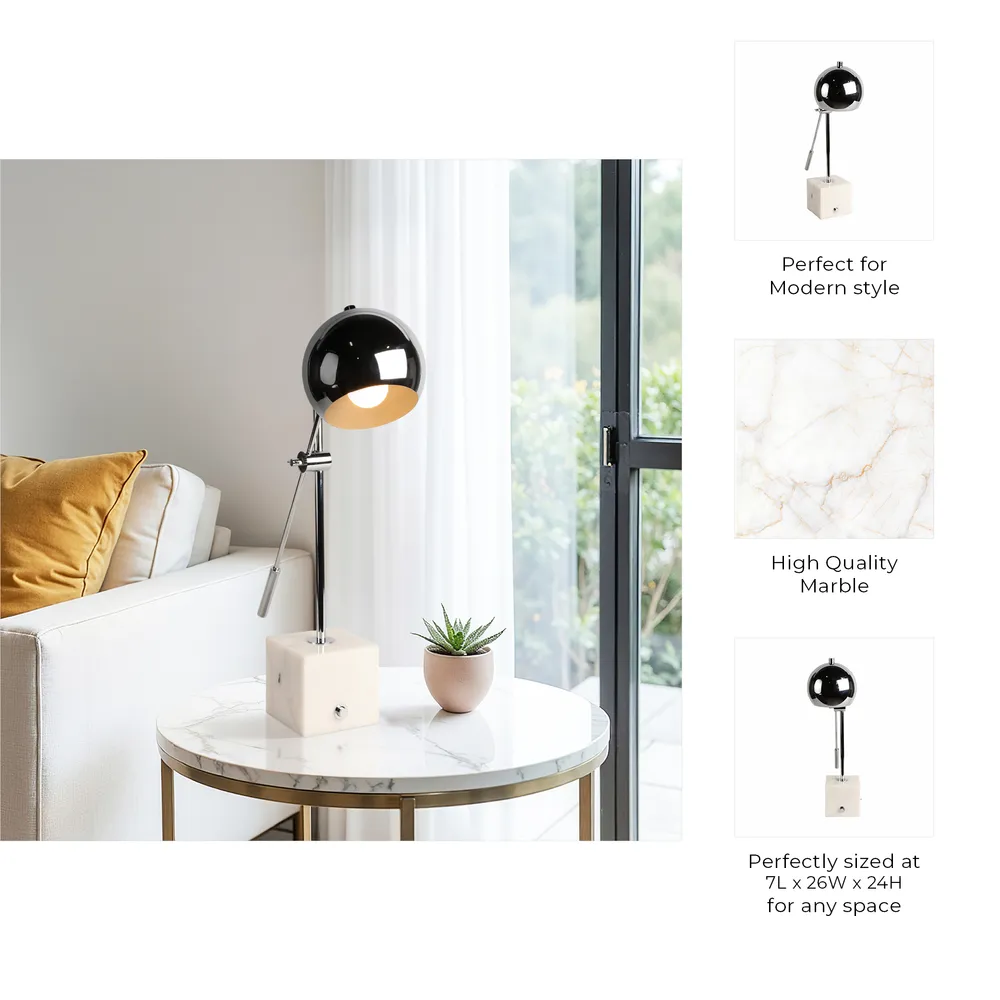 EATONMILL SILVER LAMP 24 (IN)