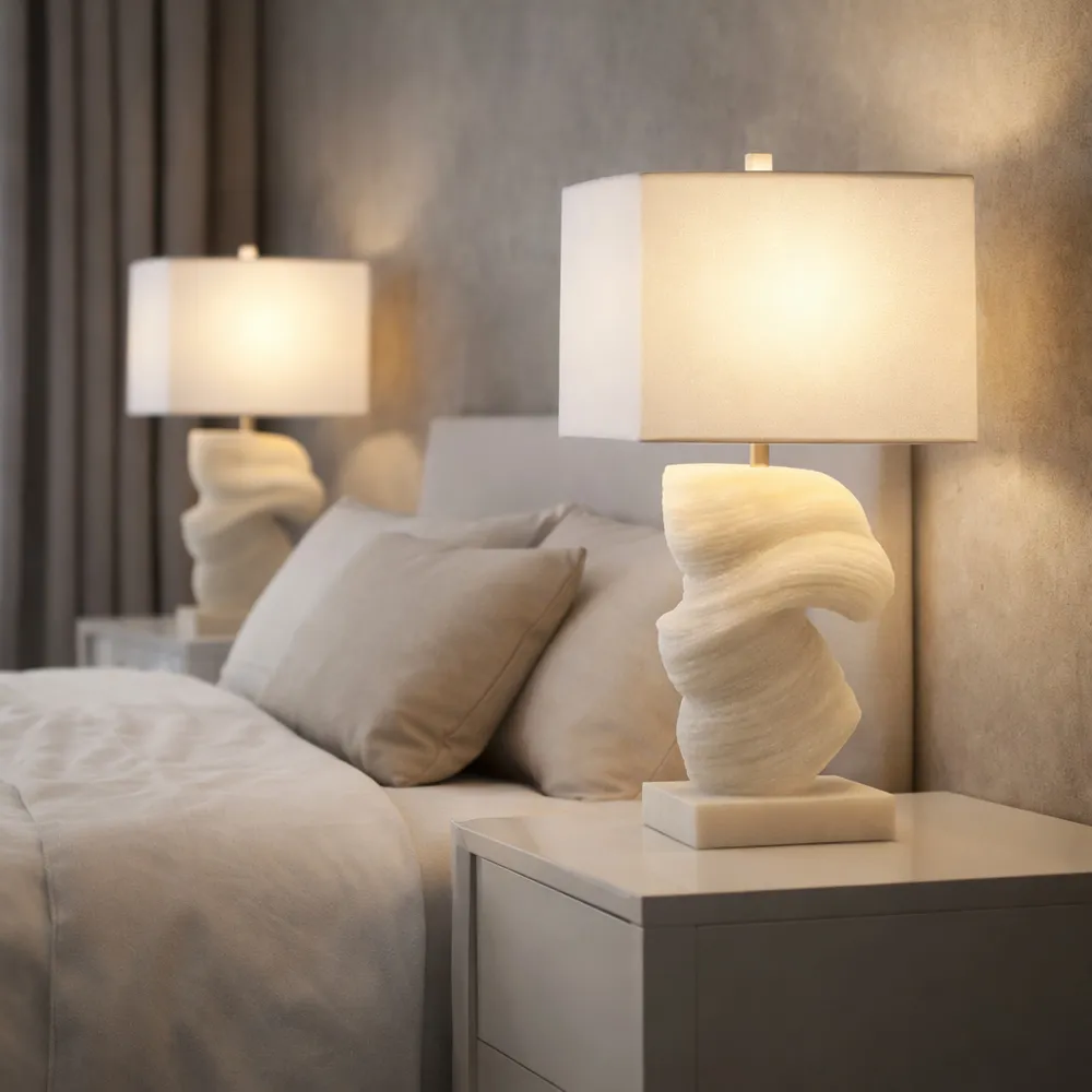 NEWTONWORTH IVORY LAMP 25 (IN)