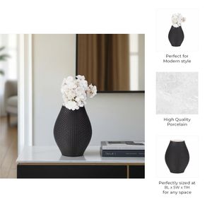SKYLERSIDE BLACK VASE 11 (IN) 10