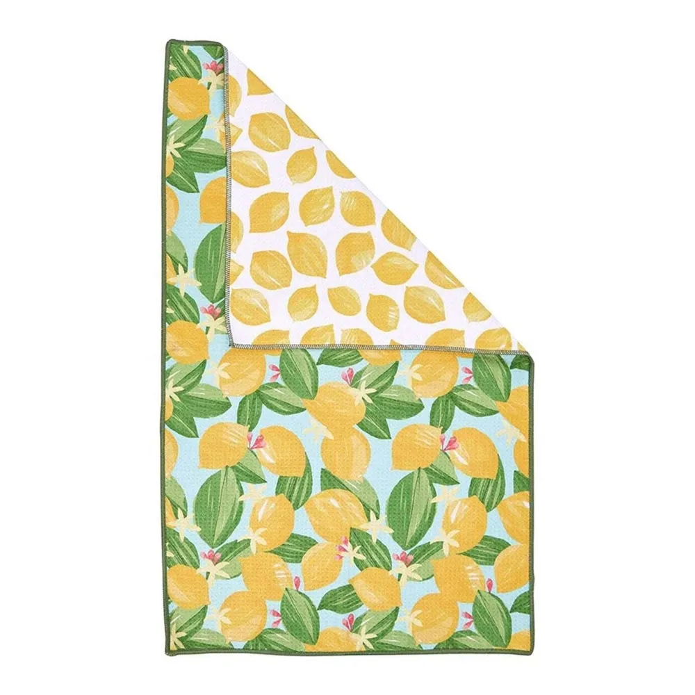 Lemon Blossoms Eco Kitchen Tea Towel
