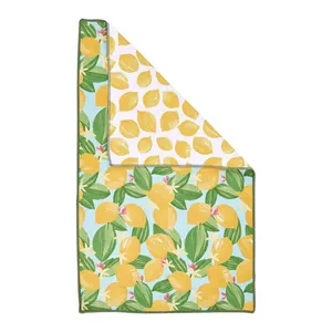 Lemon Blossoms Eco Kitchen Tea Towel 4