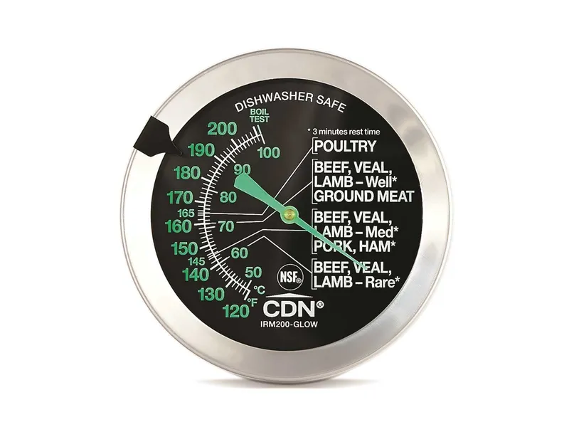 CDN Thermometer, Dial, Cooking Meat/Poultry Glow Ovenproof ProAccurate Silver 3