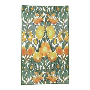 Icelandic Poppies Gold Eco Kitchen Tea Towel 7