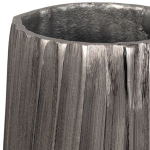 METAL, 23" JESSON LARGE SILVER VASE 4