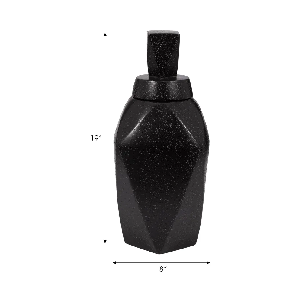 HALTONWORTH BLACK VASE 19 (IN)