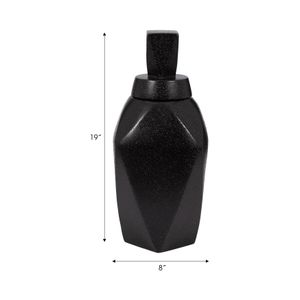 HALTONWORTH BLACK VASE 19 (IN) 8