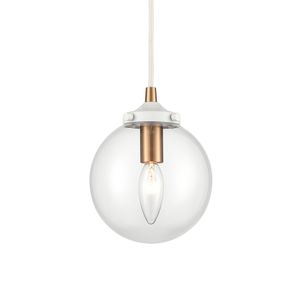 Boudreaux 6'' Wide 1-Light Mini Pendant - Matte White 3